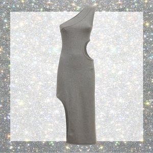 Adidas Blue Version' One-Shoulder Dress in Grey size XS NWT!